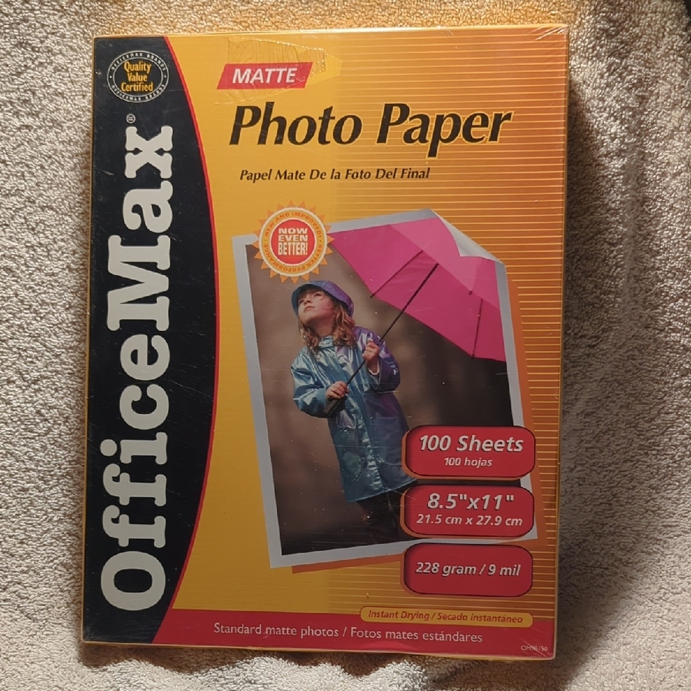 OfficeMax Matte Photo Paper 100 Sheets